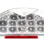 achterlicht  BGM original gladde lens 15 led met knipperfunctie  mbk nitro (yq50/l,2 takt), yamaha aerox (yq50/l,2 takt)