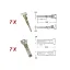 stekkerset voor kabelboom  BGM pro type serie 060 am specialseal, 0,85 1,25mm虏, waterdicht   6 contactstekkers