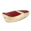 stoelbekleding  BGM pro  lambretta  li, tv (2e serie)   rood/beige