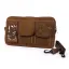 Tas Voor Bagageruimteklep (Incl. Gsm Hoesje (Tot 6,2 Inch Bijv. IPhone 11) Moto Nostra Classic Waxed Canvas Geschikt Voor B.V. Vespa Lambretta Gtv Gts Hpe Supertech Touring  Bruin