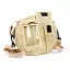 Tas Voor Reservewielhouder incl. GSM Hoesje Tot 6,2 Inch, bijv. iPhone 11)) MOTO NOSTRA Classic 'Waxed Canvas' Geschikt Voor b.v. Vespa, Lambretta Beige