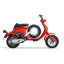 Zadel BGM PRO Fastback Lambretta Lui 50 C/CL, Lui 75 S/SL, Vega, Cometa Flanken in Reliëf