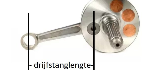 Drijfstanglengte meten runner 180